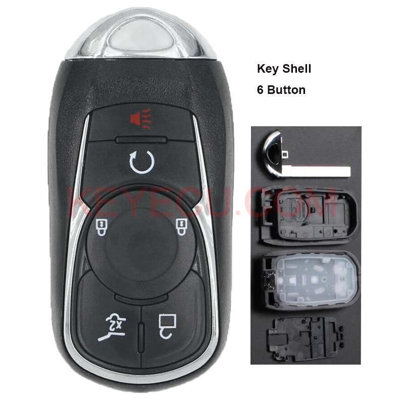 Replacement Smart Key Case Shell Fob 6B for Buick Envision LaCrosse