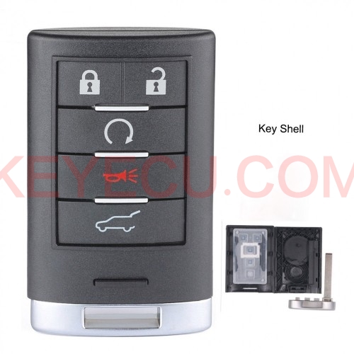 Remote Control Car Key Shell Case Fob Housing for Cadillac SRX 2007