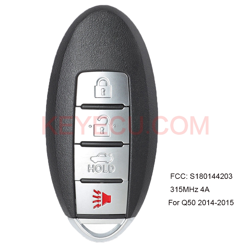 OEM Smart Remote Car Key Fob 4 Button 315MHz 4A for Infiniti Q50 2014