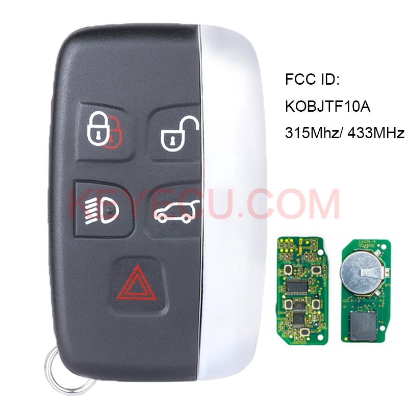 Aftermarket KOBJTF10A Smart Remote Key Fob 315Mhz/433MHz for Jaguar XF XJ XK 20132017,For Jaguar