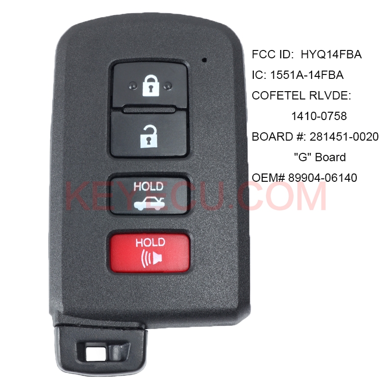 Keyless Entry Smart Prox Replacement Remote Control For Toyota - Foto 10