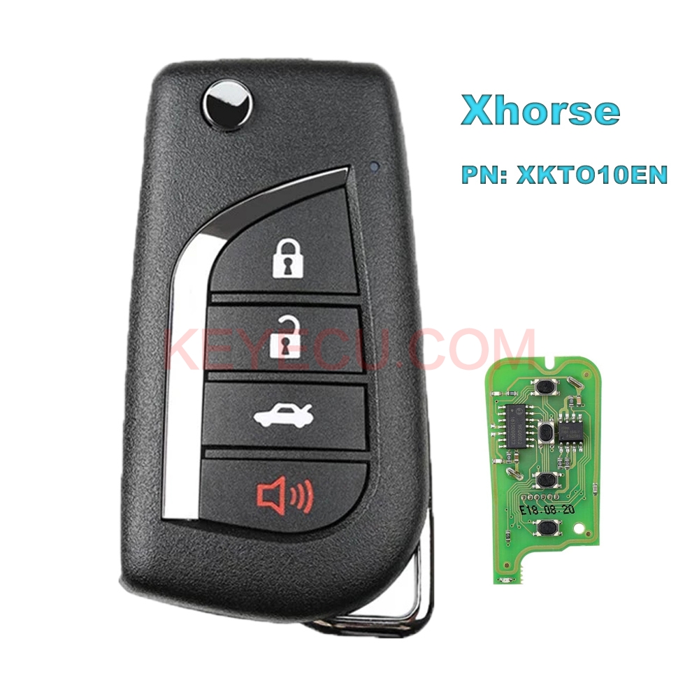 XHORSE (English Version) Wired Universal Remote Key Fob 4 Button for