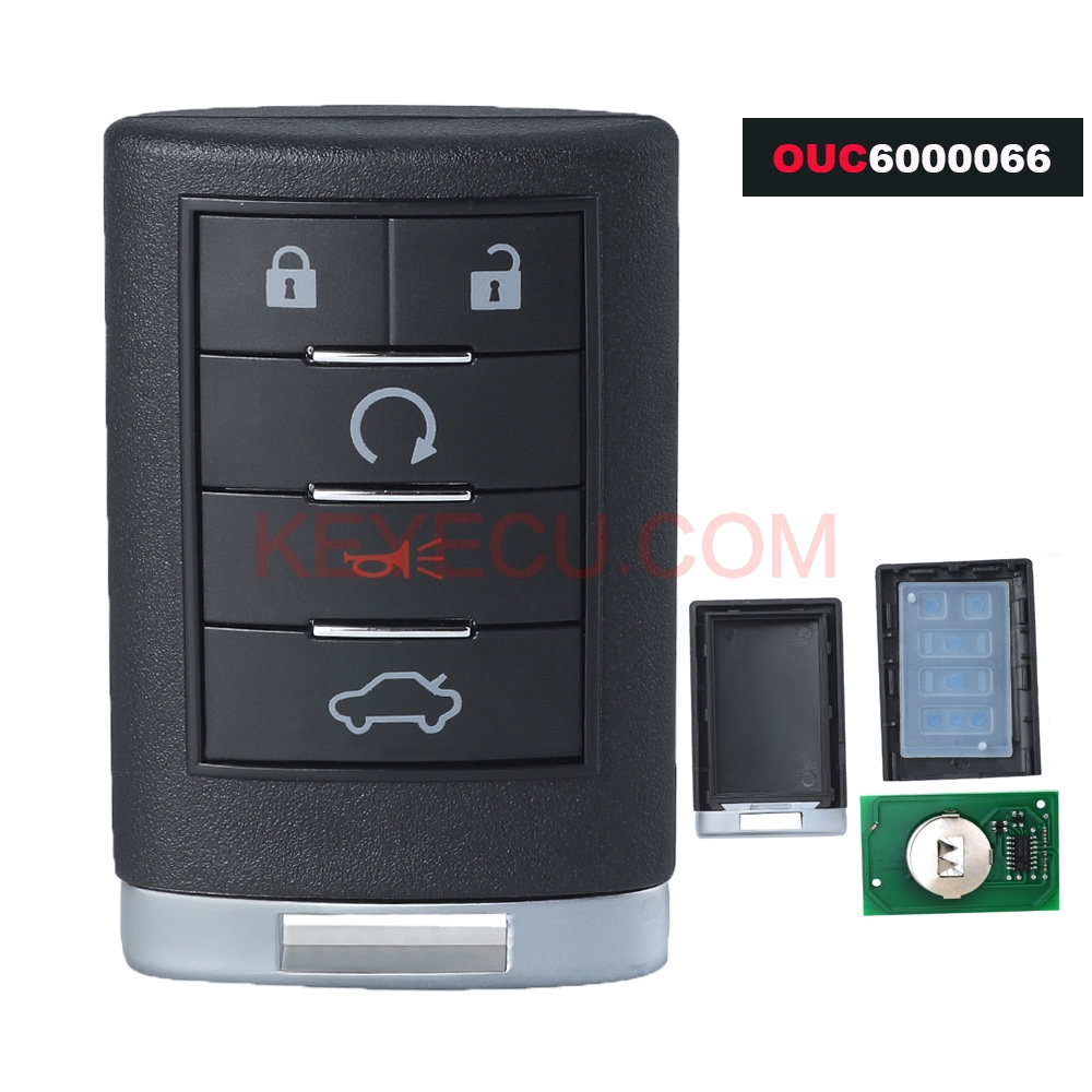 Smart Remote Key Control Fob 5 Button 315MHz for 20082011 Cadillac