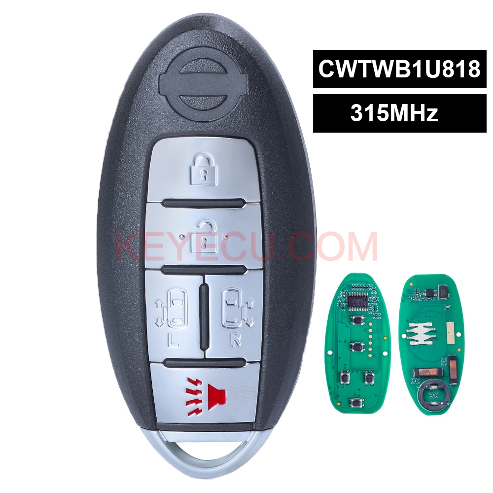 CWTWB1U818 315MHz 5 Button for Nissan Quest 2011 2012 2013 2014 2015
