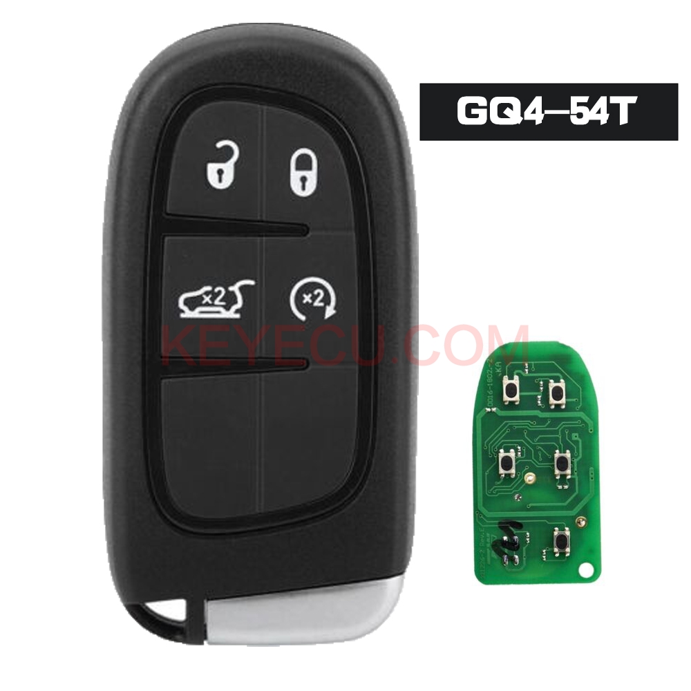 GQ454T 433.92MHz 4A Chip Smart Remote Key Fob for JEEP KL Cherokee