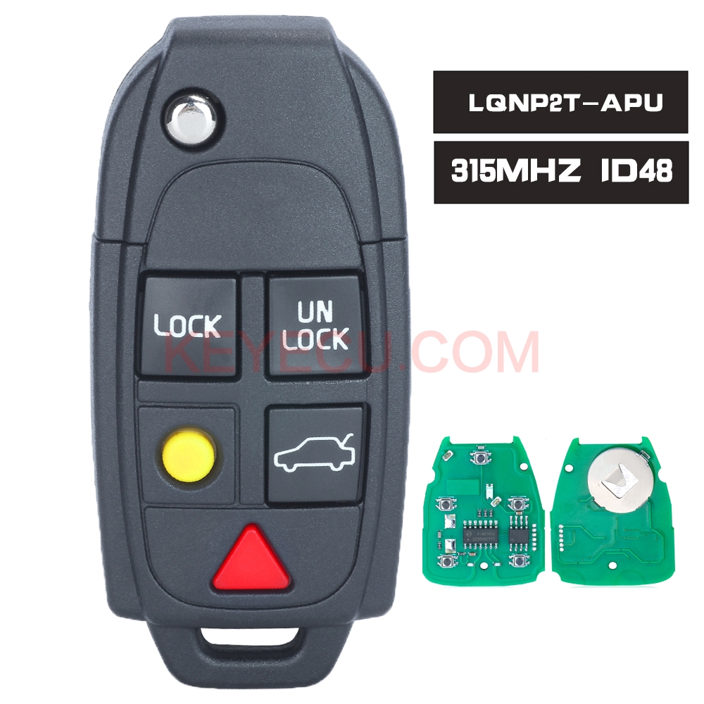 FCCID LQNP2TAPU 5 Button Remote Key Keyless 315MHz ID48 Chip Fob for