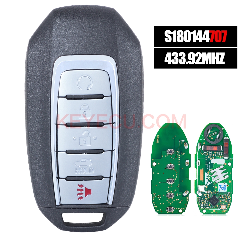 Aftermarket S180144707 433.92MHz Smart Remote Key Fob for Infiniti QX50